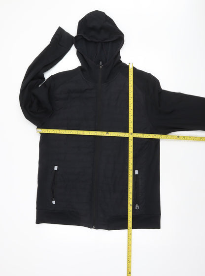 Dunnes Stores Mens Black L Hooded Softshell Activewear Jacket