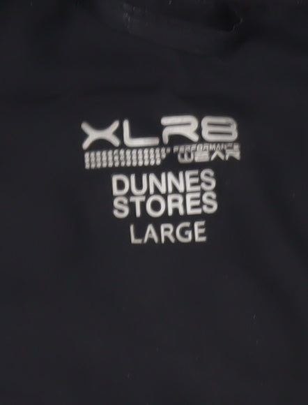 Dunnes Stores Mens Black L Hooded Softshell Activewear Jacket