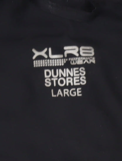 Dunnes Stores Mens Black L Hooded Softshell Activewear Jacket