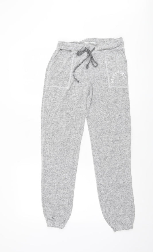 Womens UK Size XS Abercrombie & Fitch Regular Fit Jogger Grey Trousers