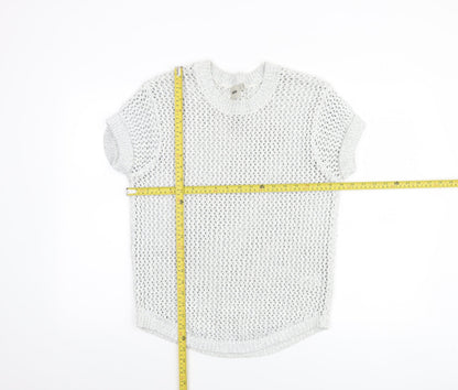 Womens UK Size 10 ASOS White Pullover Jumper