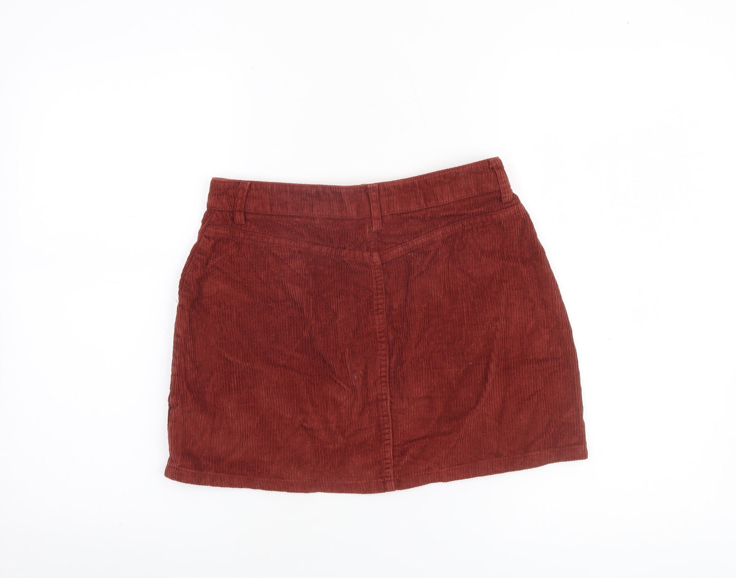 Womens UK Size 8 Topshop A-Line Corduroy Skirt