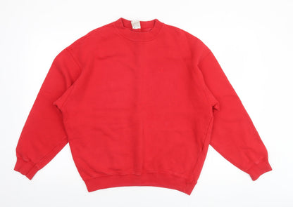 Mens UK Size S United Colors of Benetton Red Pullover Sweatshirt