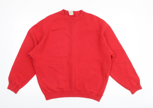 Mens UK Size S United Colors of Benetton Red Pullover Sweatshirt