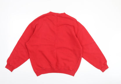 Mens UK Size S United Colors of Benetton Red Pullover Sweatshirt