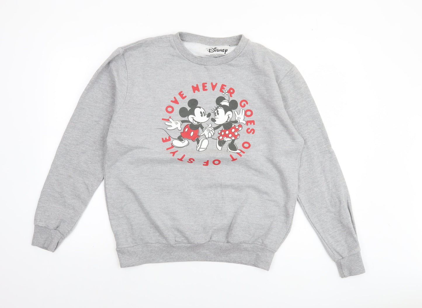 Womens UK Size M Disney Grey Pullover Sweatshirt