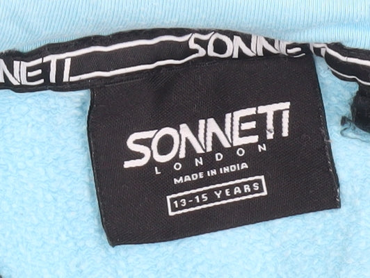 Boys UK Size 13-15 Years Sonnet London Blue Pullover Hoodie