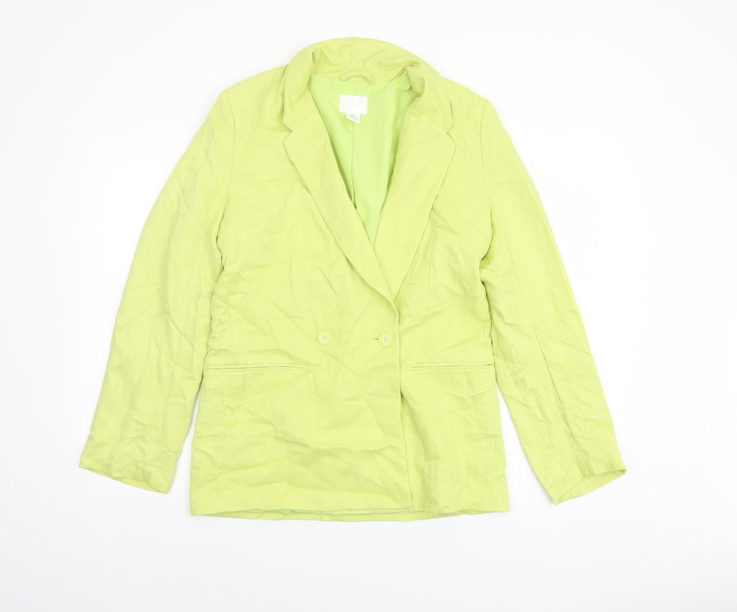 Womens UK Size XS H&M Regular Green Blazer