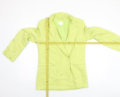 Womens UK Size XS H&M Regular Green Blazer