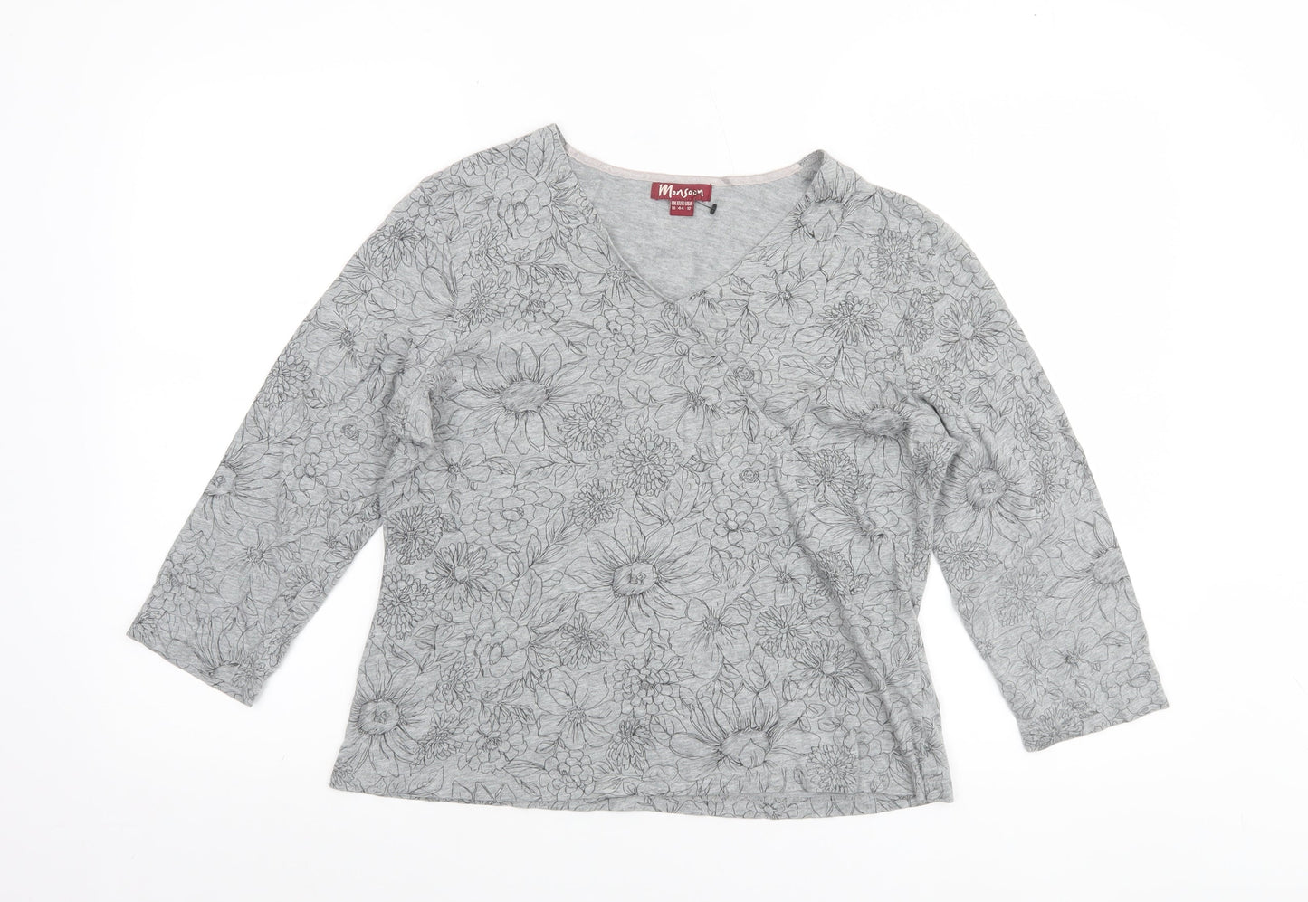 Womens UK Size 16 Monsoon Grey Pullover Jumper