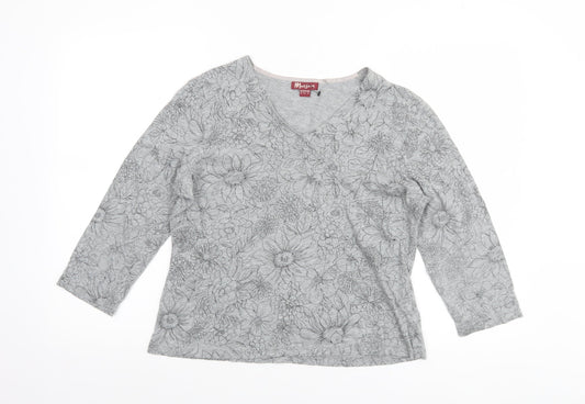 Womens UK Size 16 Monsoon Grey Pullover Jumper