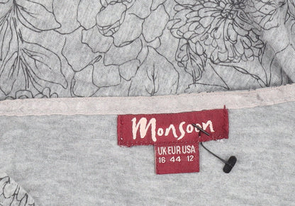 Womens UK Size 16 Monsoon Grey Pullover Jumper