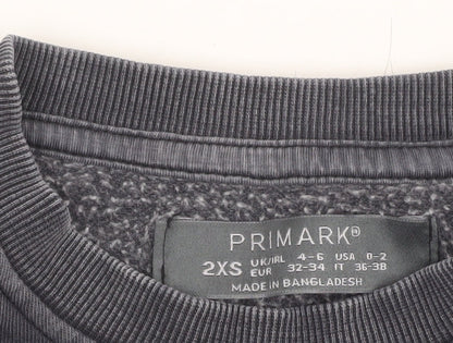 Primark Womens Black 2XS Pullover Sweatshirt The Starry Night Graphic Print