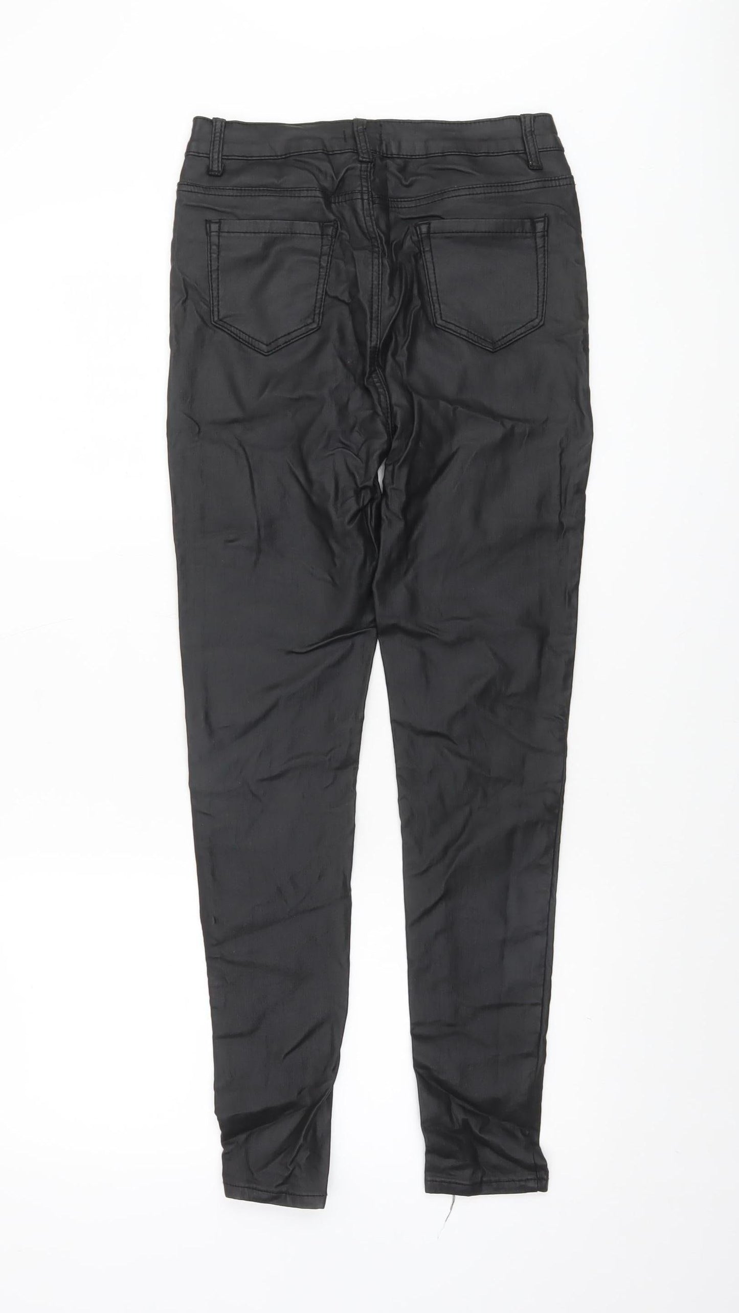 Womens UK Size L ESTEE BROWN Slim Fit Jegging Black Trousers