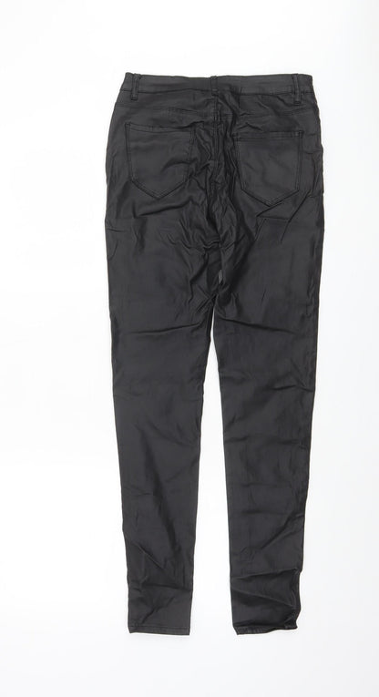 Womens UK Size 12 ESTEE BROWN Slim Fit Casual Workwear Black Trousers