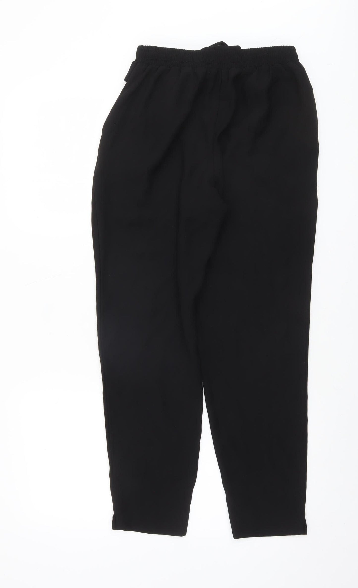 River Island Women’s Black Paperbag Tapered Trousers Size 10