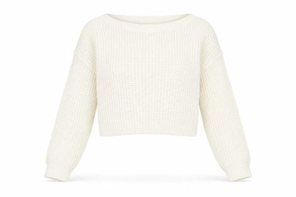 Womens UK Size 10/12 Missguided Ivory Pullover Jumper