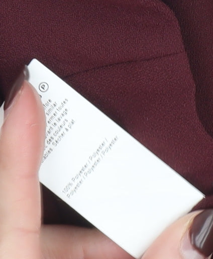 River Island Women Red Size 10 Ruffle Wrap Shorts