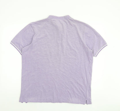 Dunnes Stores Men’s Purple Regular Fit Cotton Polo Shirt XL
