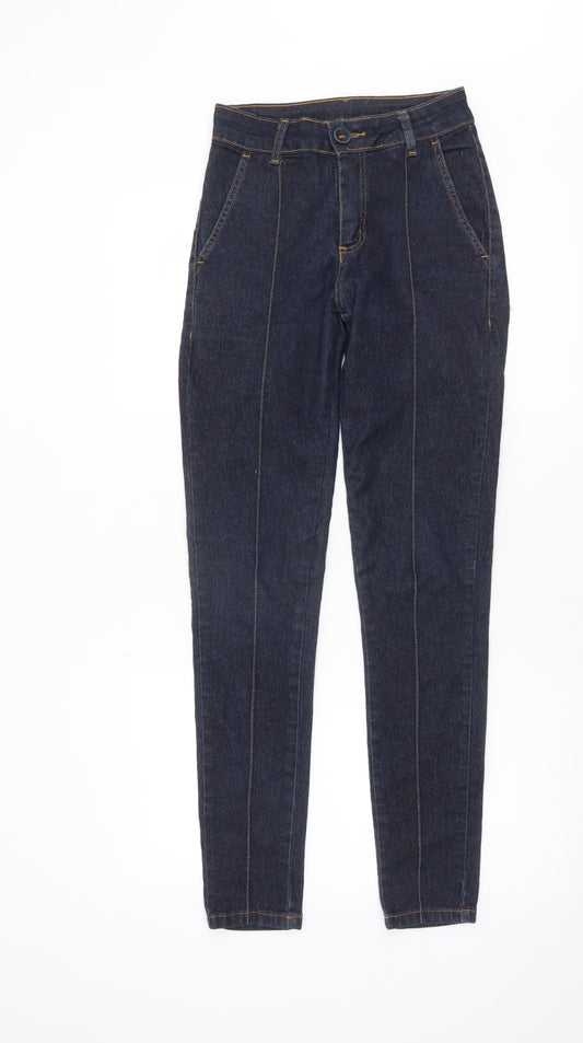 Womens UK Size 8 Sawary Regular Fit Straight Blue Jeans
