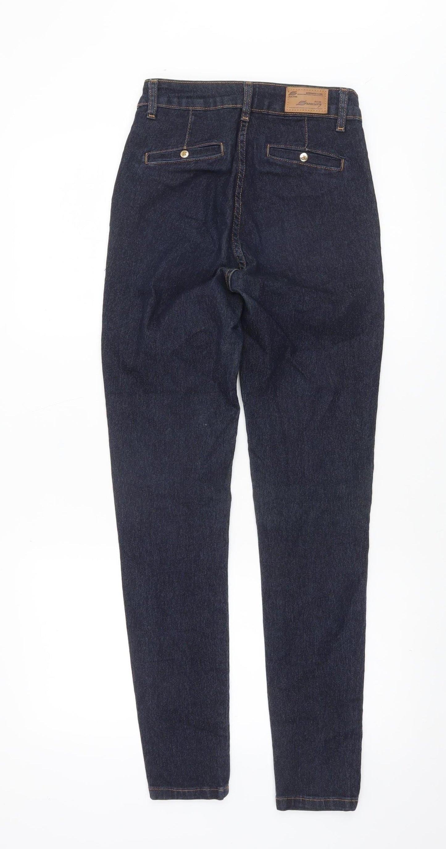 Womens UK Size 8 Sawary Regular Fit Straight Blue Jeans