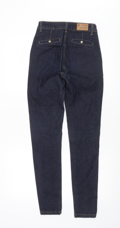 Womens UK Size 8 Sawary Regular Fit Straight Blue Jeans