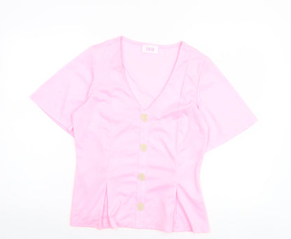Womens UK Size 10 Savida Pink Basic Blouse