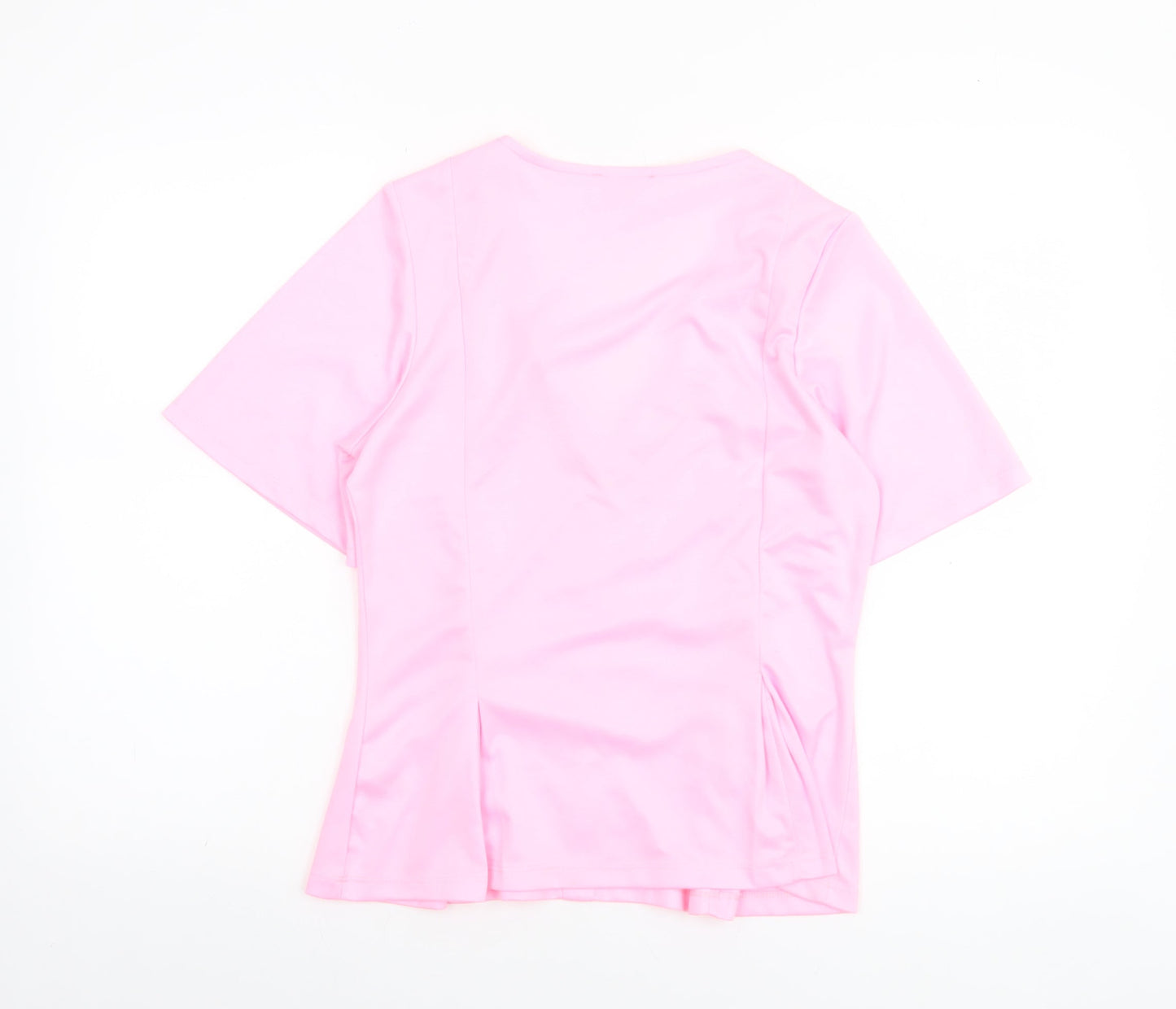 Womens UK Size 10 Savida Pink Basic Blouse