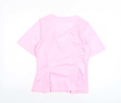 Womens UK Size 10 Savida Pink Basic Blouse