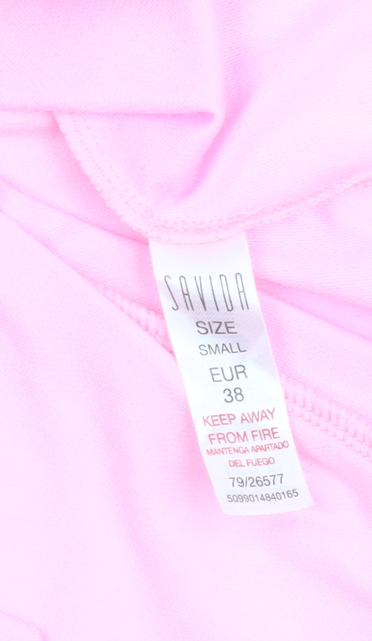 Womens UK Size 10 Savida Pink Basic Blouse