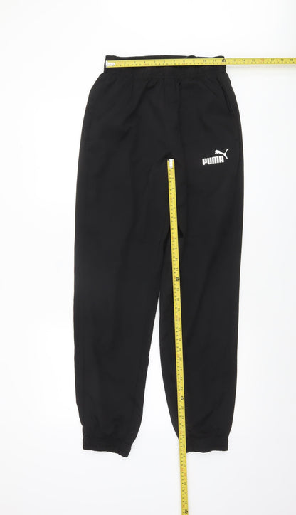 Puma Men's Black Jogger Trousers Size S Regular Fit