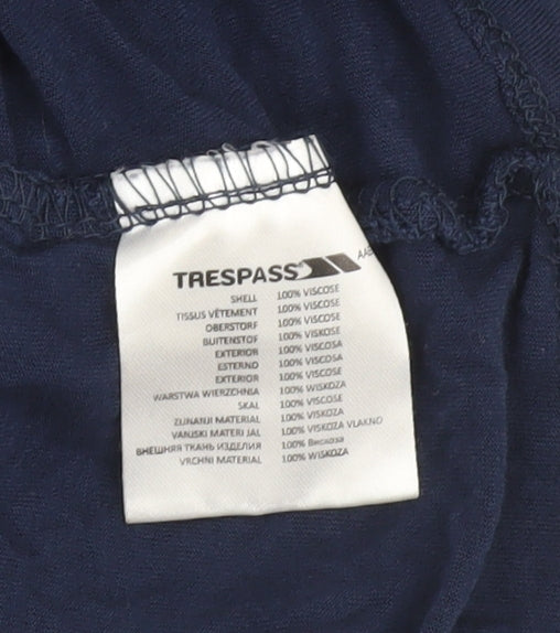 Womens UK Size M Trespass Blue Tunic T-Shirt