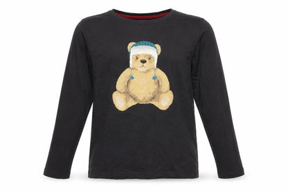 Boys UK Size 11-12 Years Marks and Spencer Black Basic T-Shirt