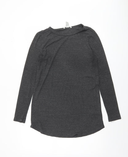 Womens UK Size L H&M Grey Basic T-Shirt