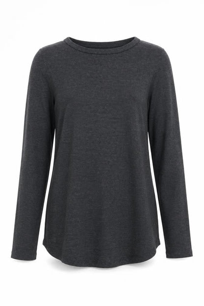 Womens UK Size L H&M Grey Basic T-Shirt