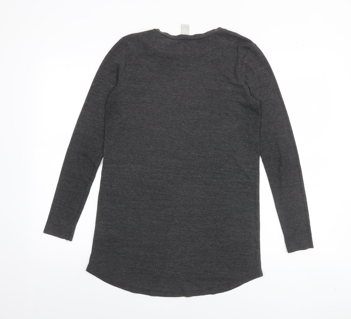 Womens UK Size L H&M Grey Basic T-Shirt
