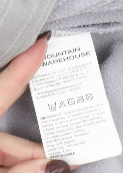 Mountain Warehouse Women Grey Hooded Softshell Jacket UK 12 Waterproof Lined