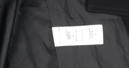 Womens UK Size 8 Love Label Black Overcoat