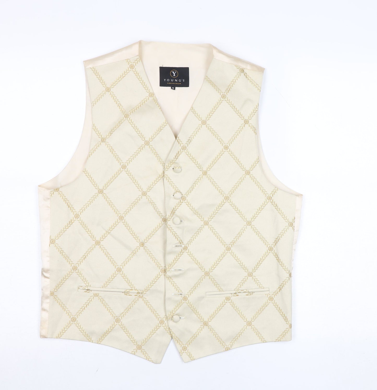 Mens UK Size M Young's Formalwear Ivory