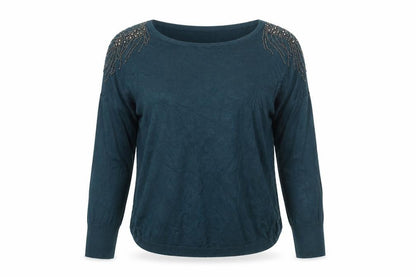 Womens UK Size M Oasis Blue Basic Blouse