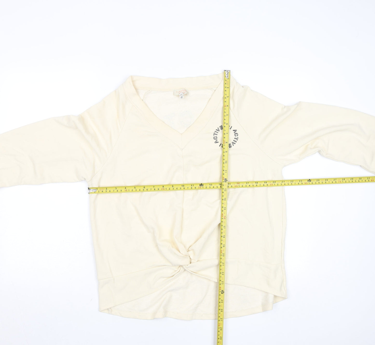 Womens UK Size M River Island Beige Pullover Sweatshirt