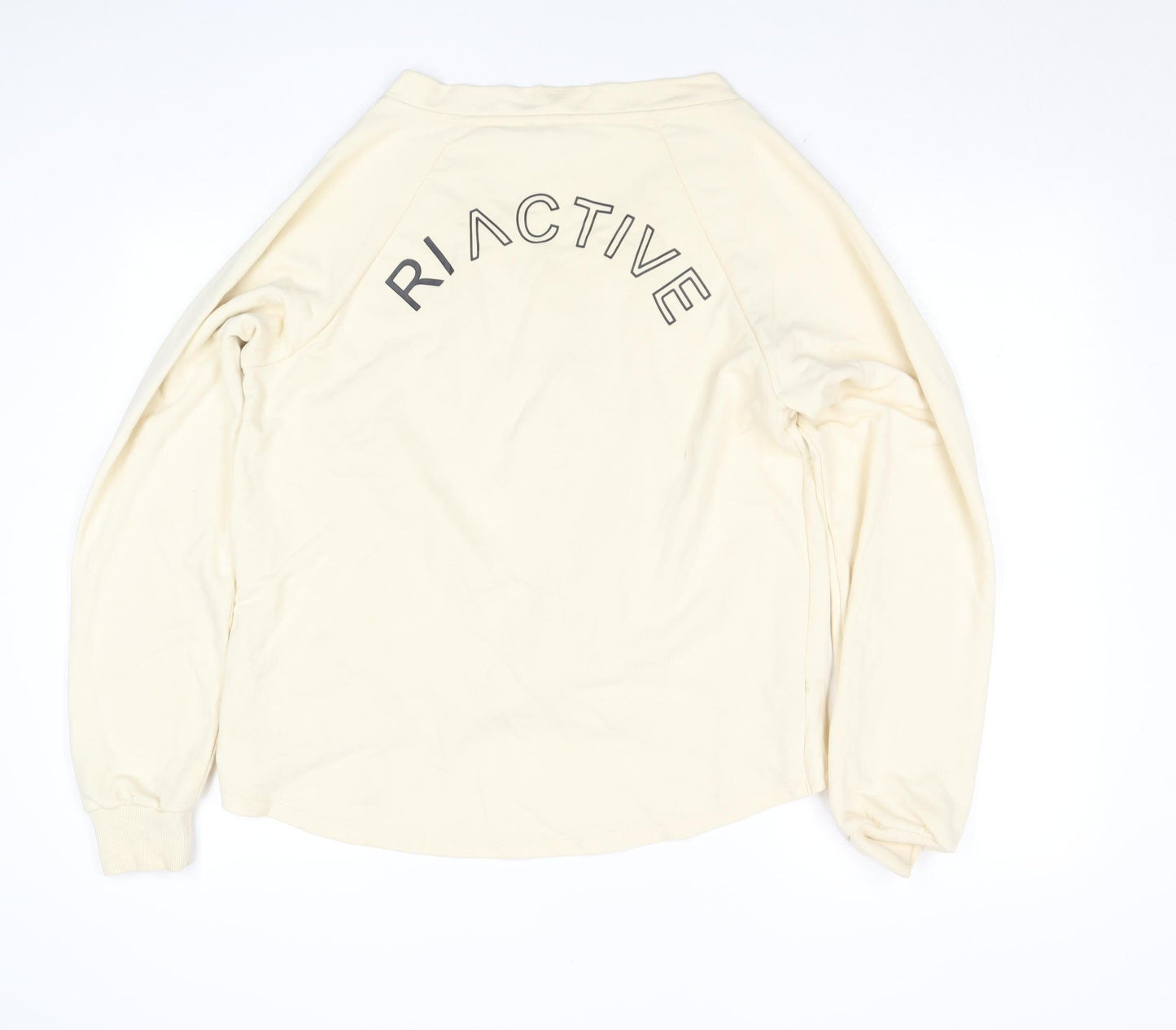 Womens UK Size M River Island Beige Pullover Sweatshirt