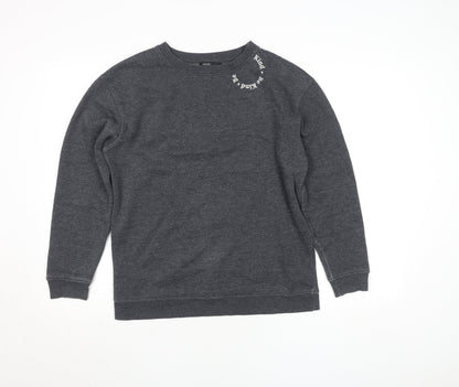 Womens UK Size S Nobody’s Child Grey Pullover Sweatshirt