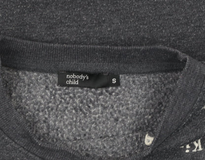 Womens UK Size S Nobody’s Child Grey Pullover Sweatshirt