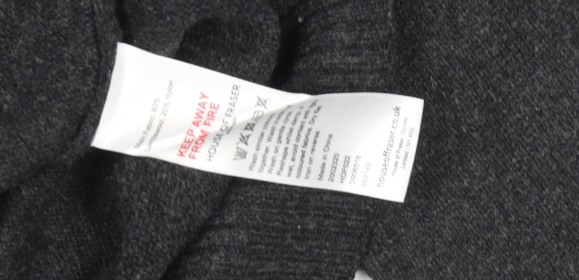 Howick Men's Grey Argyle Lambswool Jumper Size M