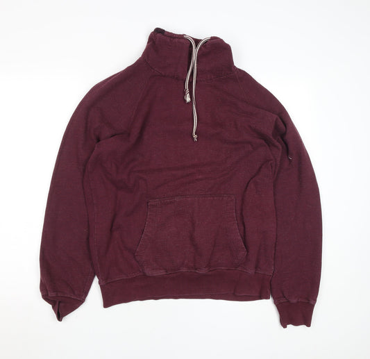 Mens UK Size M Pull & Bear Red Pullover Sweatshirt