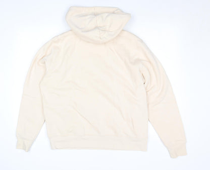 Mens UK Size L FILA Beige Pullover Hoodie