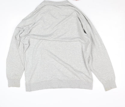 Womens UK Size M Pineapple Grey Pullover Sweatshirt