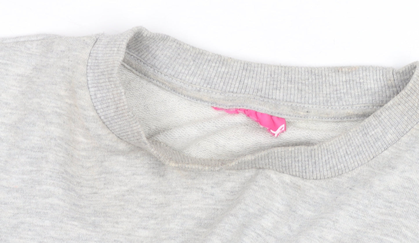 Womens UK Size M Pineapple Grey Pullover Sweatshirt