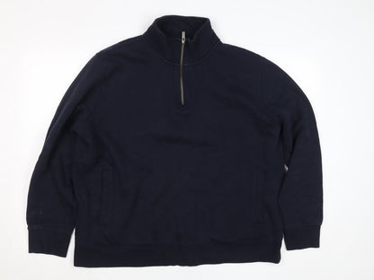 Womens UK Size 2XL Marks and Spencer Blue Pullover Sweatshirt
